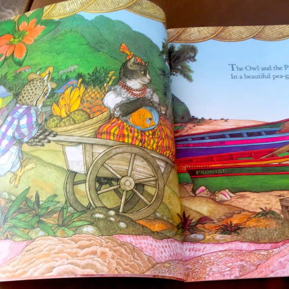 The Owl and The Pussycat  Edward Lear Jan Bret 1997 - Picture 4 of 7